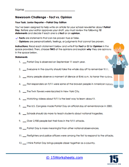 Fact Check Worksheet