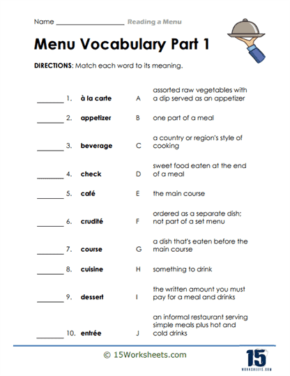 Cheesy Choices Worksheet
