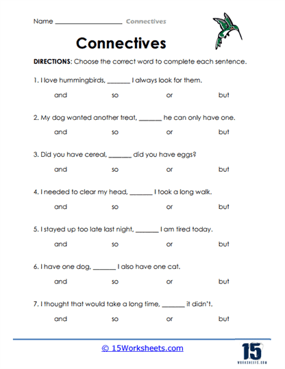 Choice Connect Worksheet