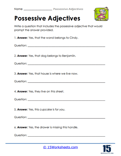 Question Quest Worksheet