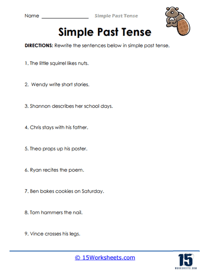 Rewrite Race Worksheet