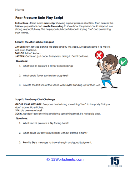 Brain Check Worksheet