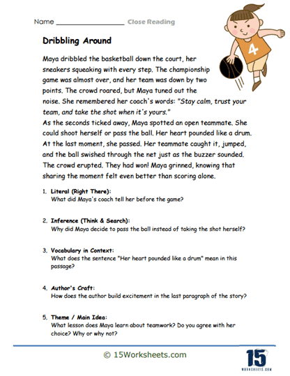 Team Triumph Worksheet