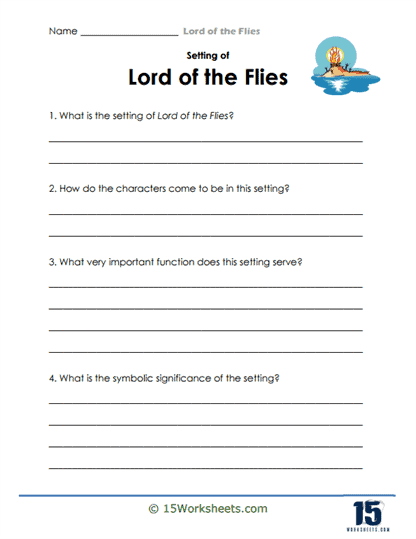 Setting Scene Worksheet