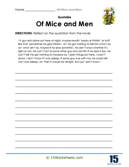 Quote Quest Worksheet