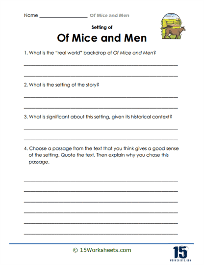 Setting Scope Worksheet