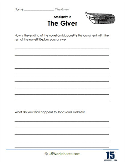 Ending Mystery Worksheet