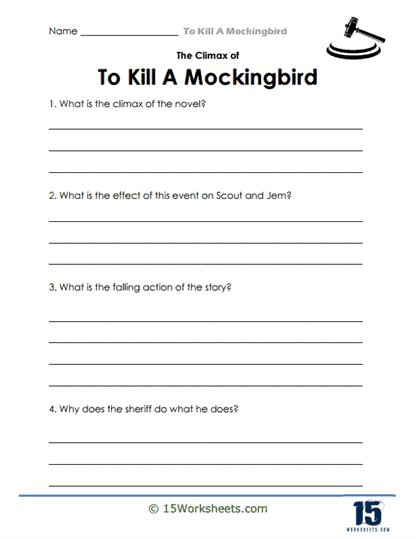 Climax Check Worksheet