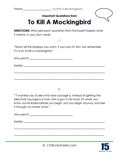 Quote Quest Worksheet