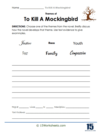 Theme Threads Worksheet