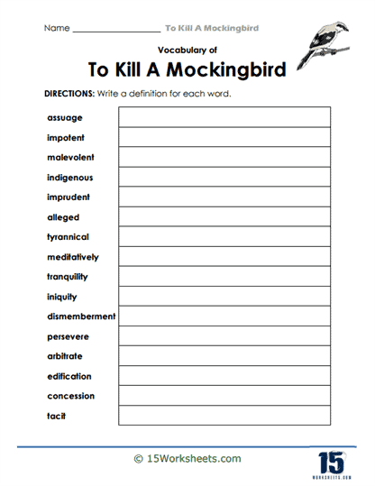 Word Wise Worksheet