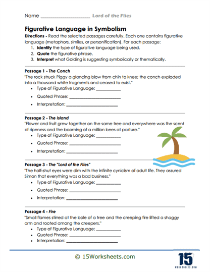 Figurative Focus Worksheet