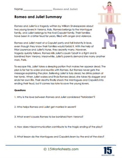 Star-Crossed Summary Worksheet