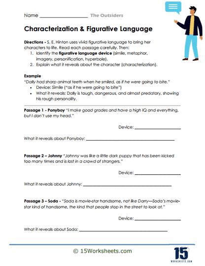 The Outsiders Worksheets