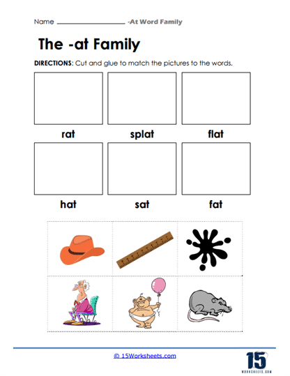 Cut & Paste Fun Worksheet