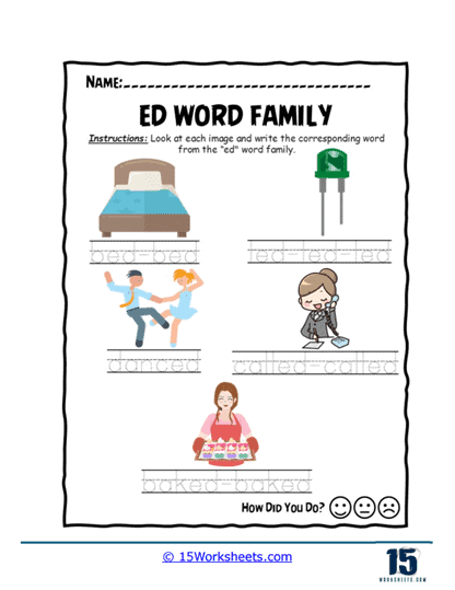 Bed Led Worksheet