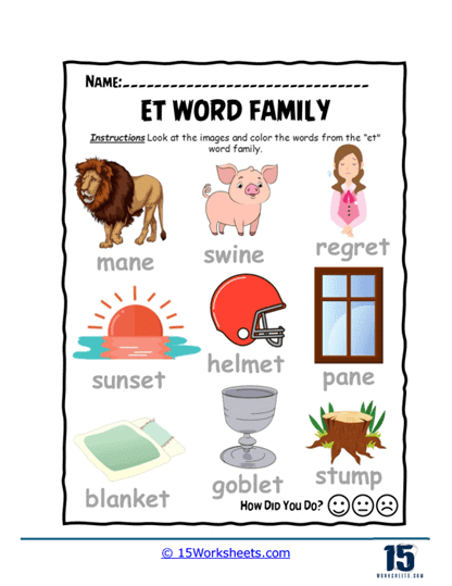 Sunset Safari Worksheet