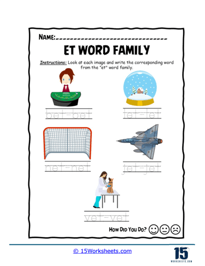 Jet Set Write Worksheet