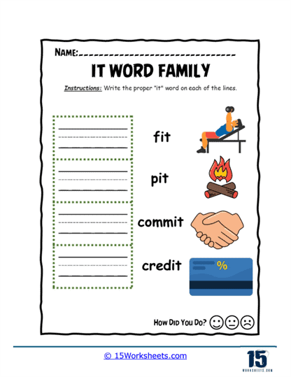 Write & Check Worksheet