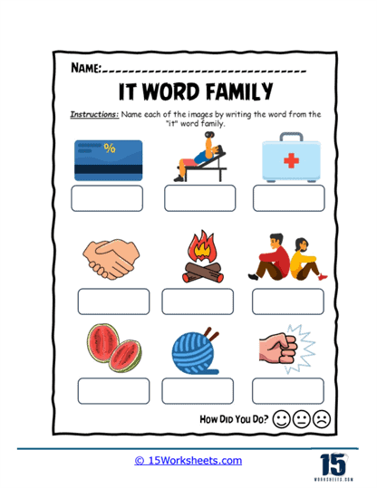 Picture Words Worksheet