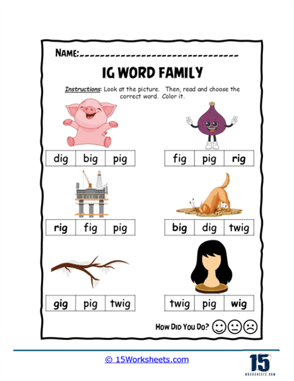 Color & Choose Worksheet