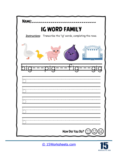 Practice Lines Worksheet