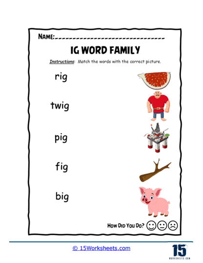 Matching Fun Worksheet