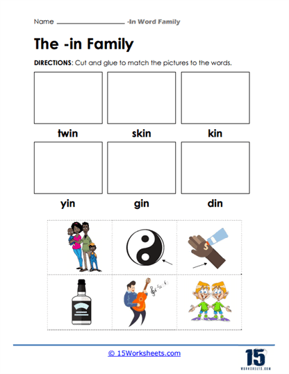 Cut & Glue Worksheet