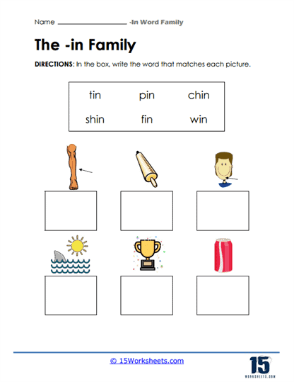 Word Match Worksheet