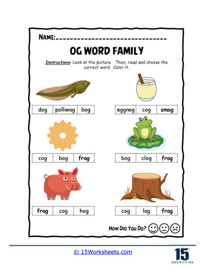 Choosy Words Worksheet