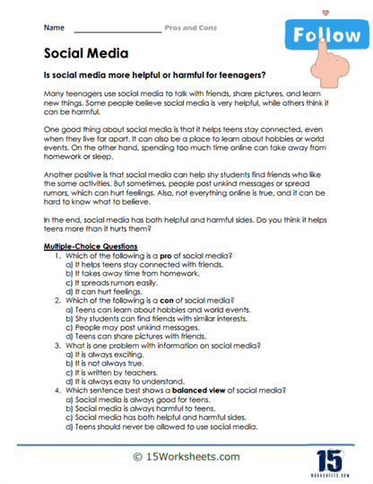 Follow Frenzy Worksheet