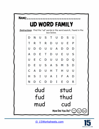 Udder Searching Worksheet