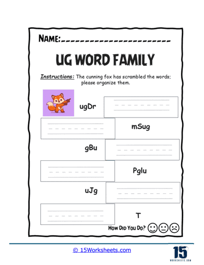 Scramble Solve Worksheet