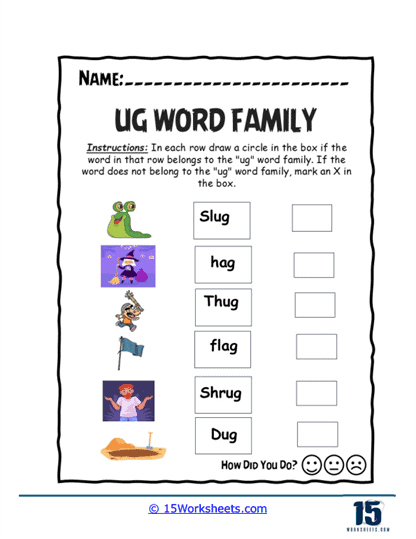 Family Filter Worksheet