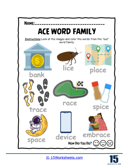 Race Space Worksheet