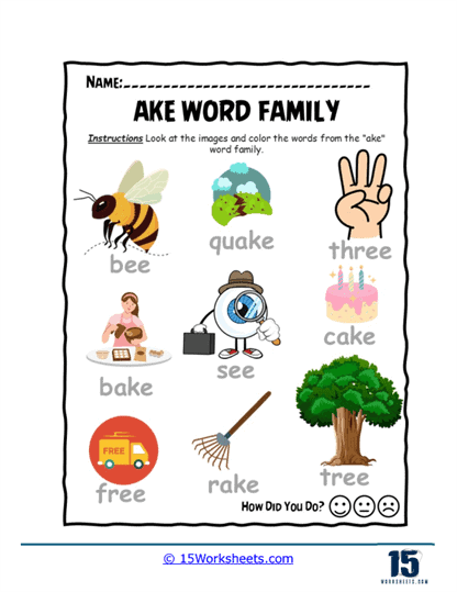 Cake Rake Worksheet