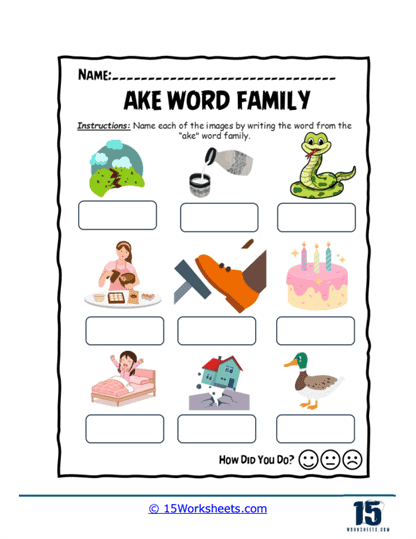 Cake Quake Worksheet