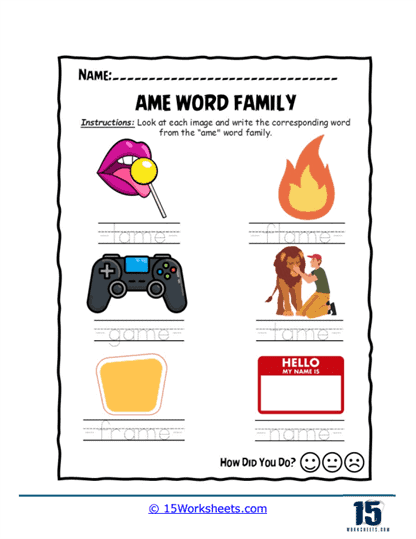 Word Write Fun Worksheet