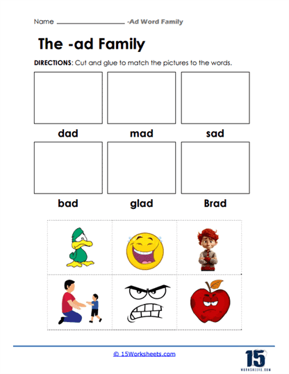 Word Match Builders Worksheet
