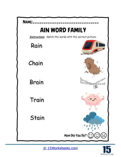 Train Brain Worksheet