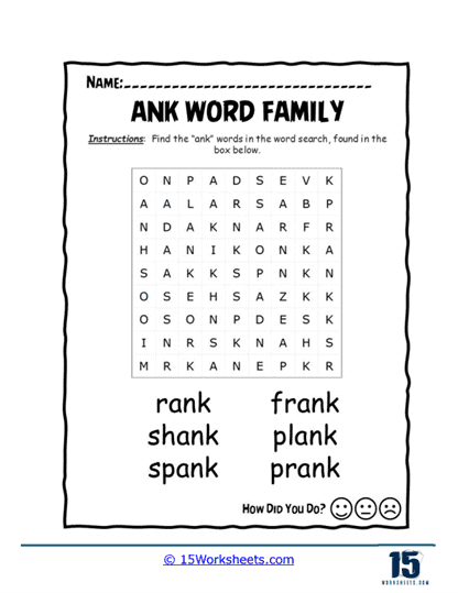Frank Search Worksheet