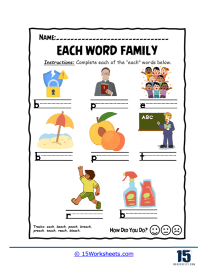 Fill the Blanks Worksheet