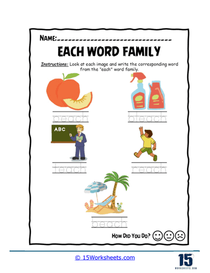 Trace & Write Worksheet