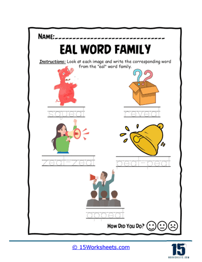 Sneak Speak Worksheet