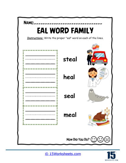 Eak Speak Worksheet