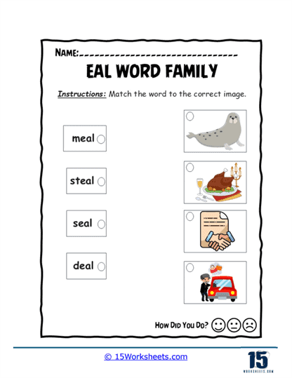 Match & Know Worksheet