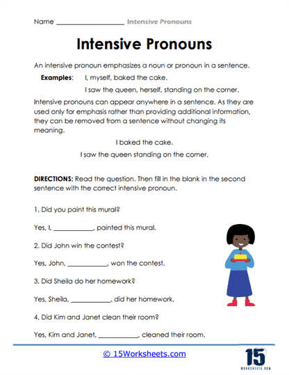 Pronoun Power Worksheet