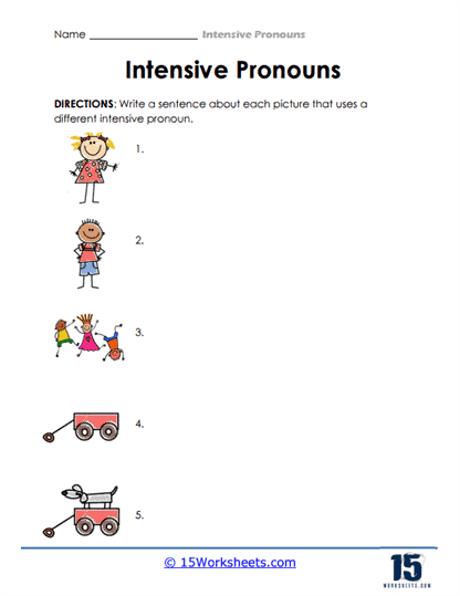 Picture Pronouns Worksheet