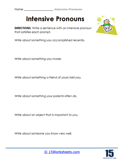 Creative Reflections Worksheet