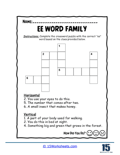 Clue Crosser Worksheet